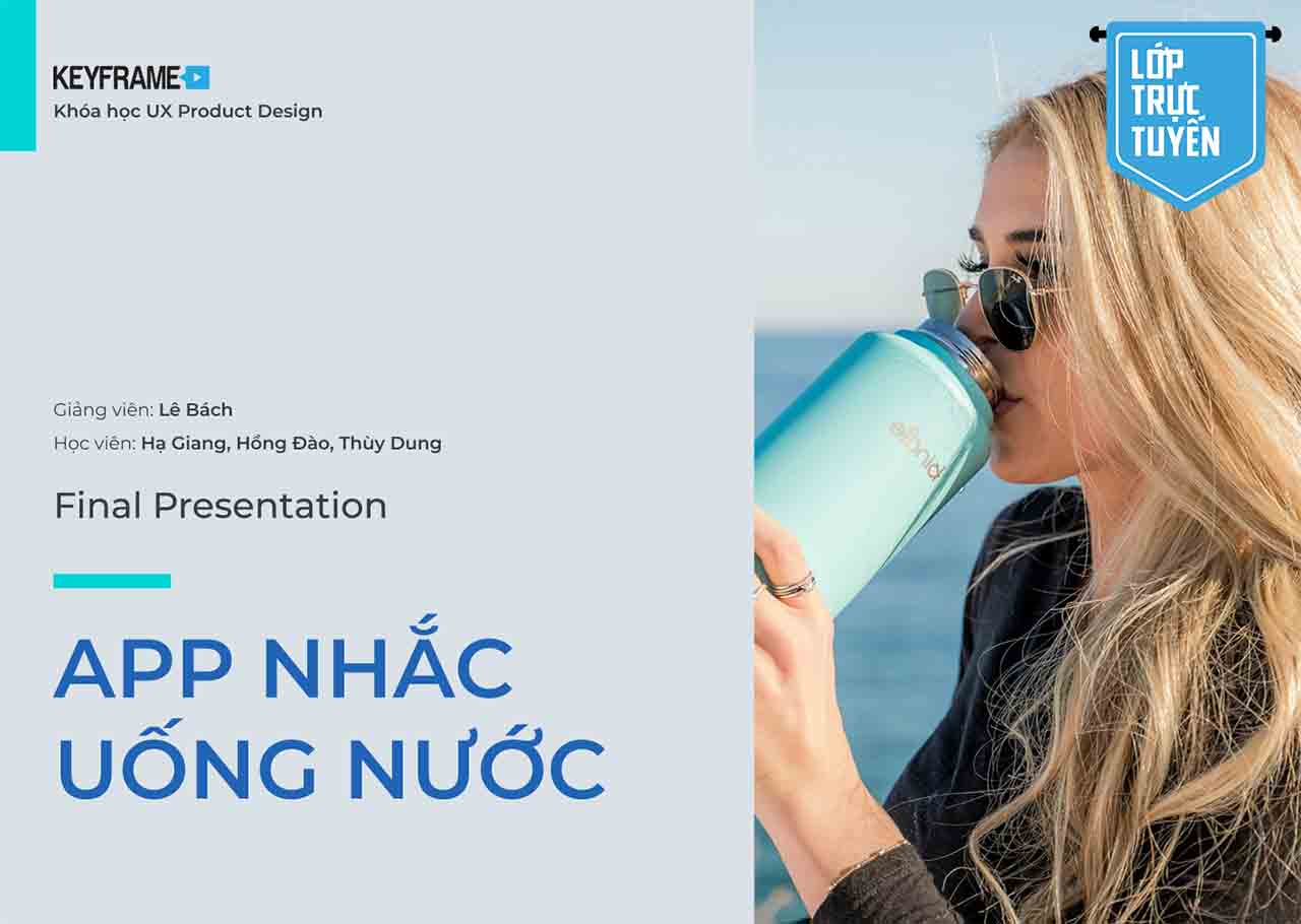 App nhắc uống nước