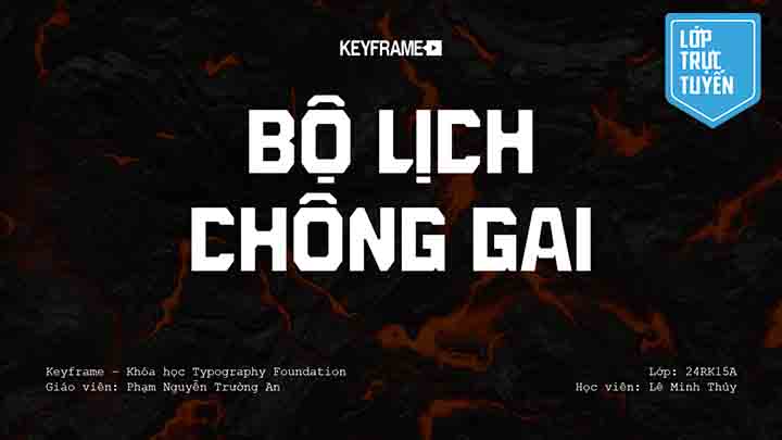 Bộ lịch chông gai