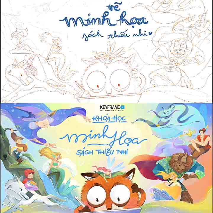 Timelapse Cover chủ đề môn học Vẽ Minh Hoạ Sách Thiếu Nhi by Gv Nguyễn Nhân