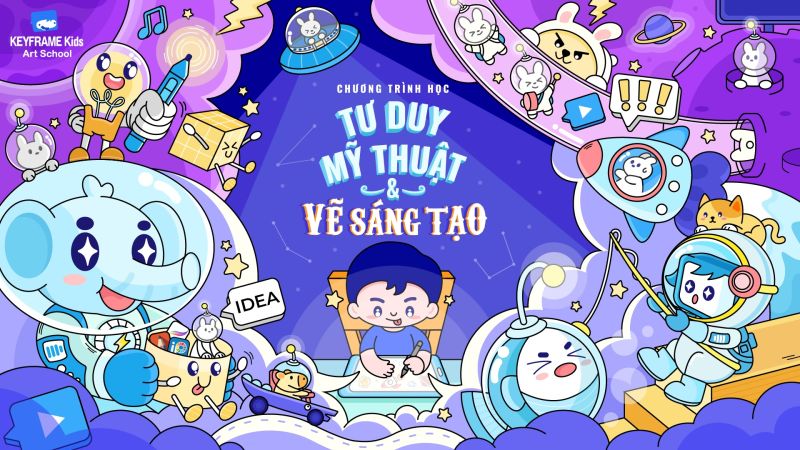 Chương trình học Tư Duy Mỹ Thuật & Vẽ Sáng Tạo Trẻ Em