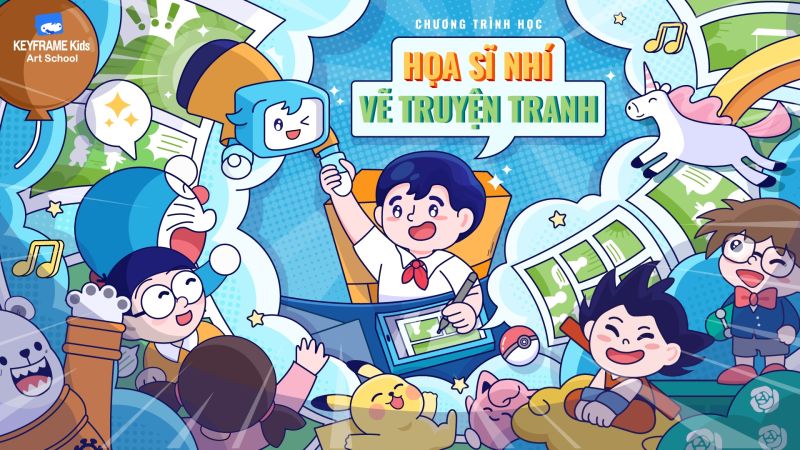 Chương trình học Họa sĩ nhí vẽ truyện tranh