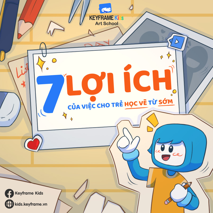 7 lợi ích của việc cho trẻ học vẽ từ sớm