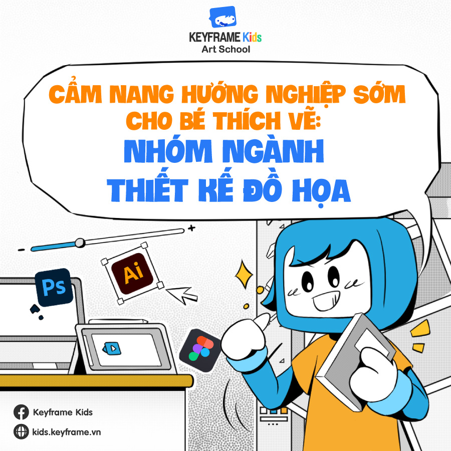 Cẩm nang hướng nghiệp sớm cho bé thích vẽ: Nhóm ngành thiết kế đồ họa (Phần 2)