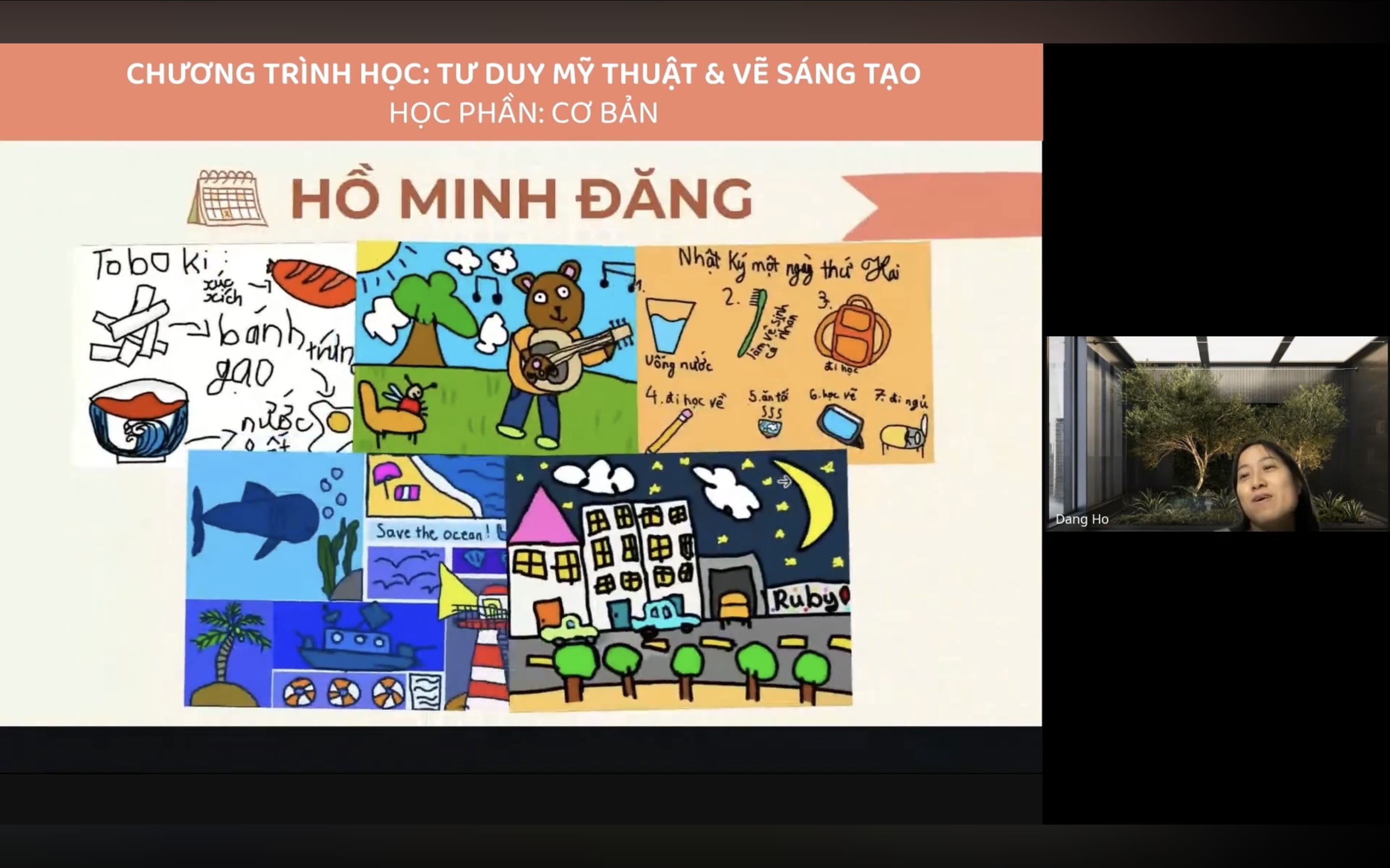 Review của Phụ huynh & bé Minh Đăng sau khóa học vẽ